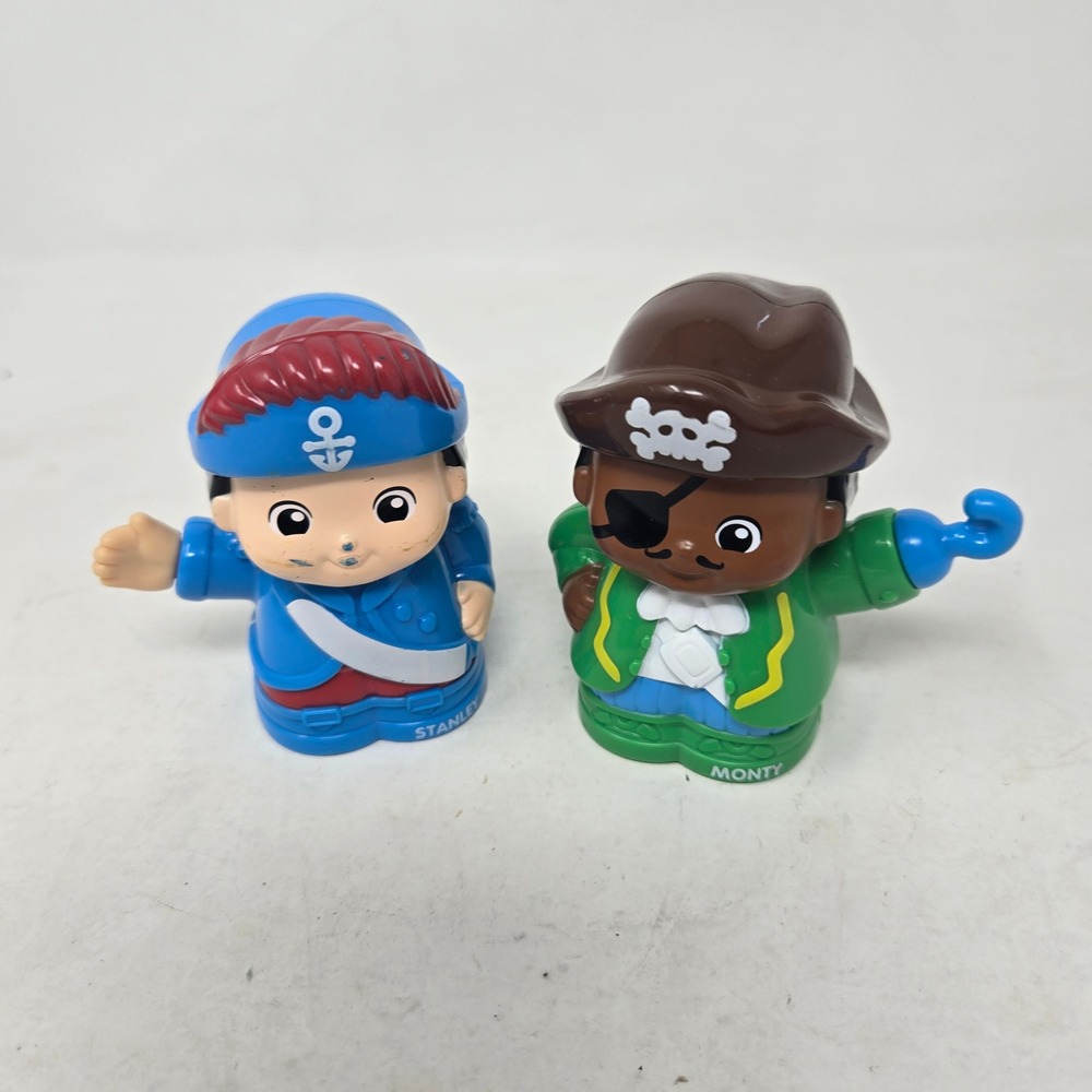 VTech Go Go Smart Friends Pirate Figures Stanley and Monty Lot of 2 Interactive